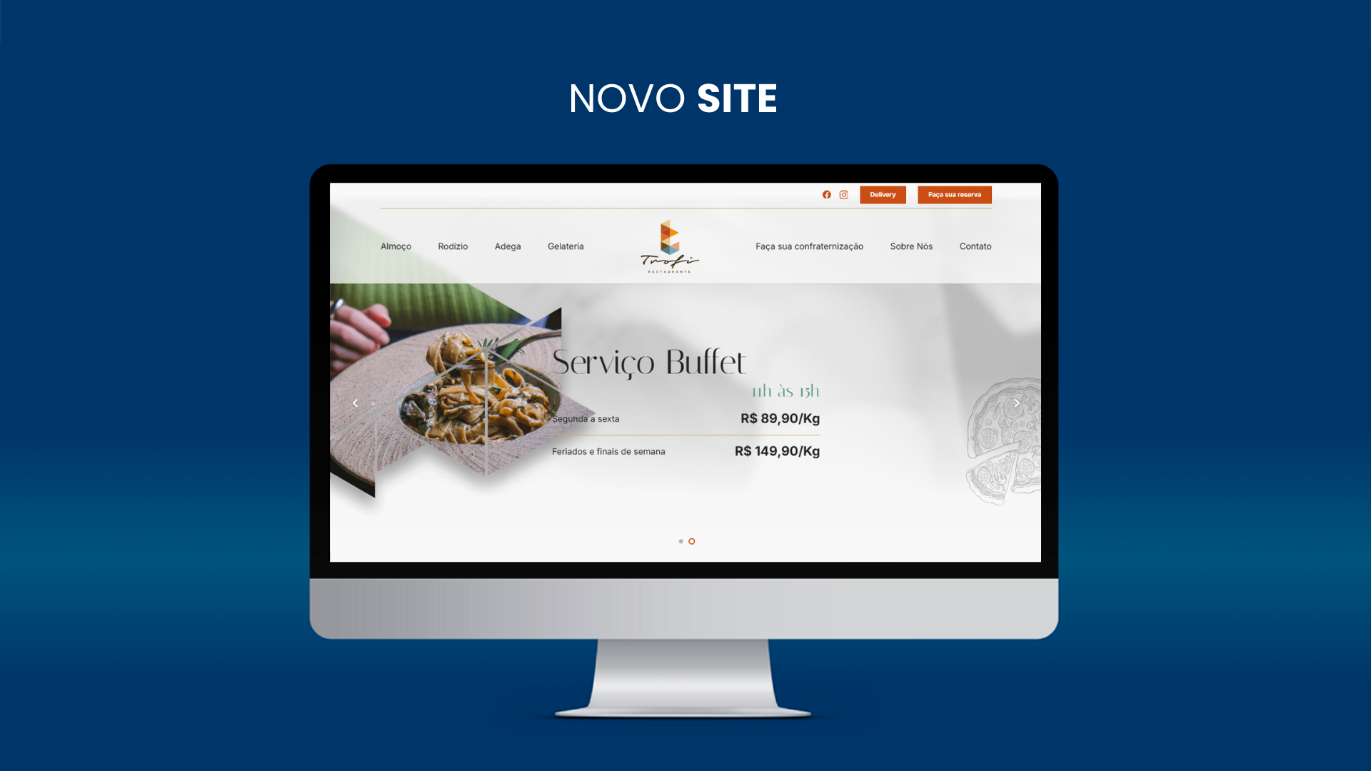 Novo site: Trofi Restaurante